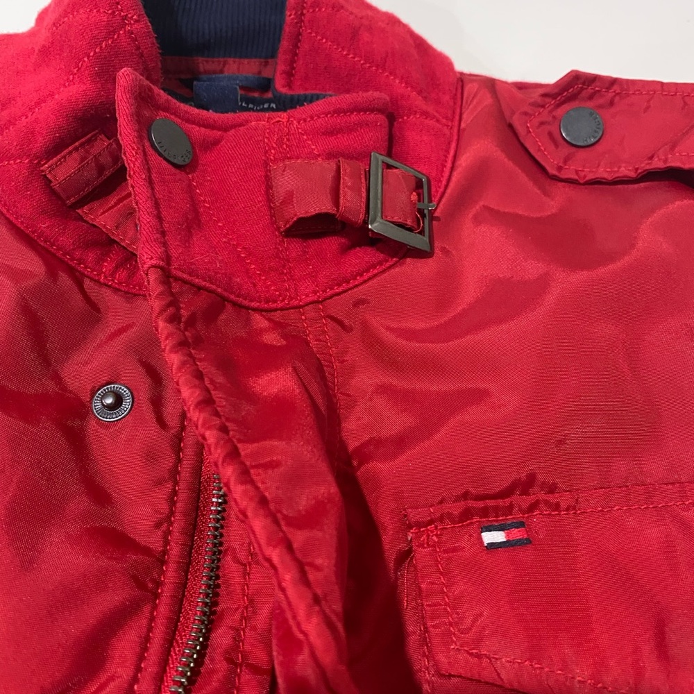 Tommy Hilfiger Vibrant Red Buckle Jacket